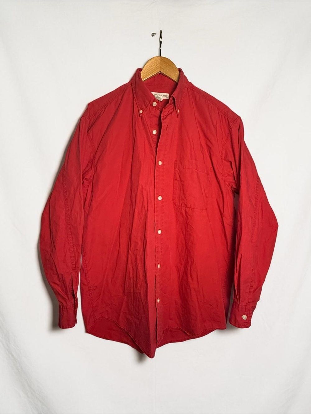 Banana Republic Men's Button-Down Shirt in Red - Picture 2 of 7